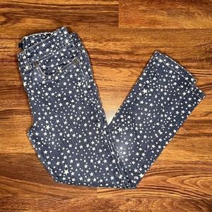 Mini Boden Star Print Denim Skinny Jeans Girls Size 8